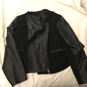Maurice’s zip up faux leather jacket
